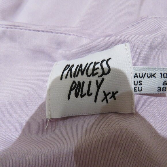 PRINCESS POLLY Girl In Love Bodysuit in Lilac Pastel Feminine Puff Sleeve Fairy - Picture 13 of 13